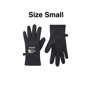New SKIMS X THE NORTH FACE Warm Gloves Size Small, Black Onyx Color Winter